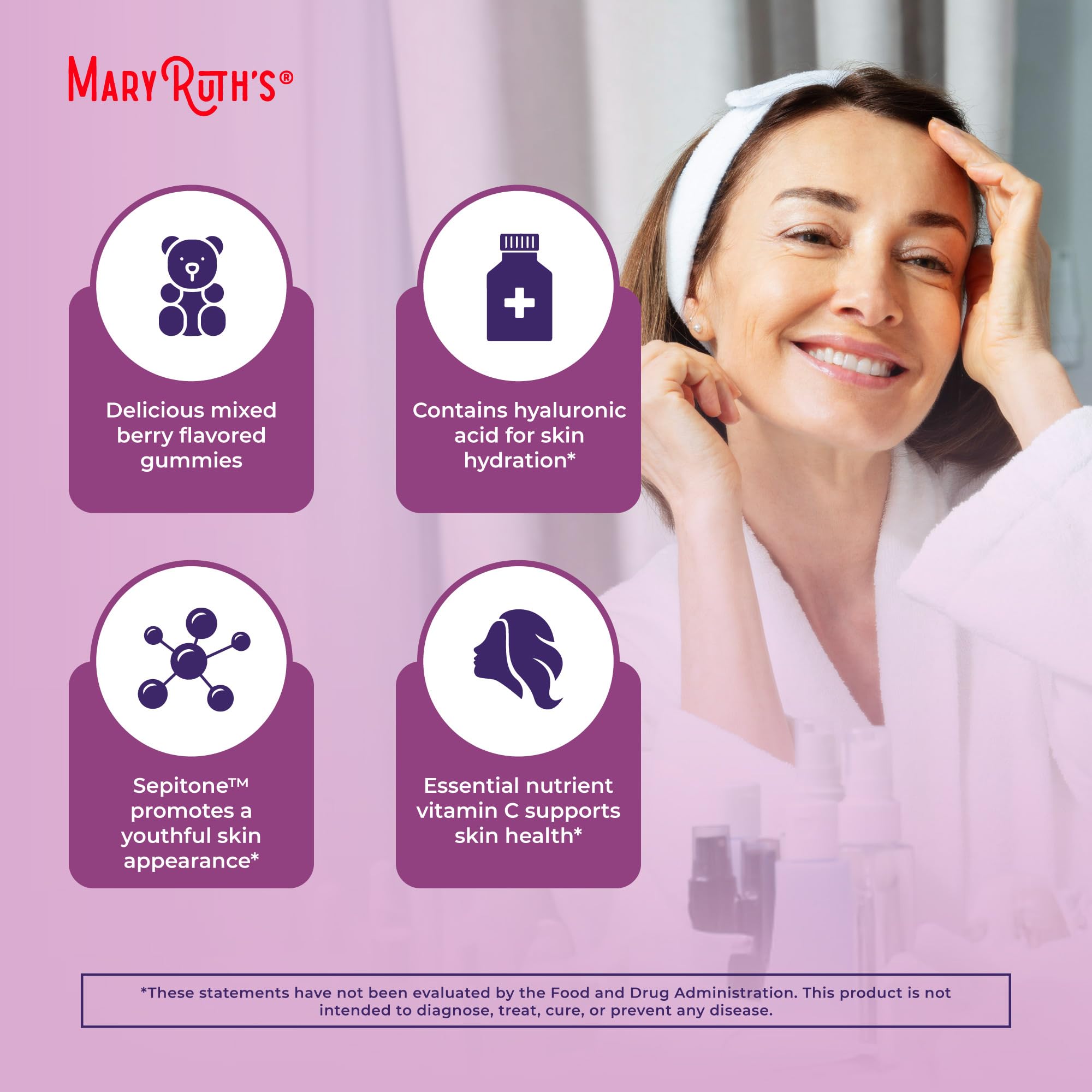 GMP facility and vegan certification icons on label