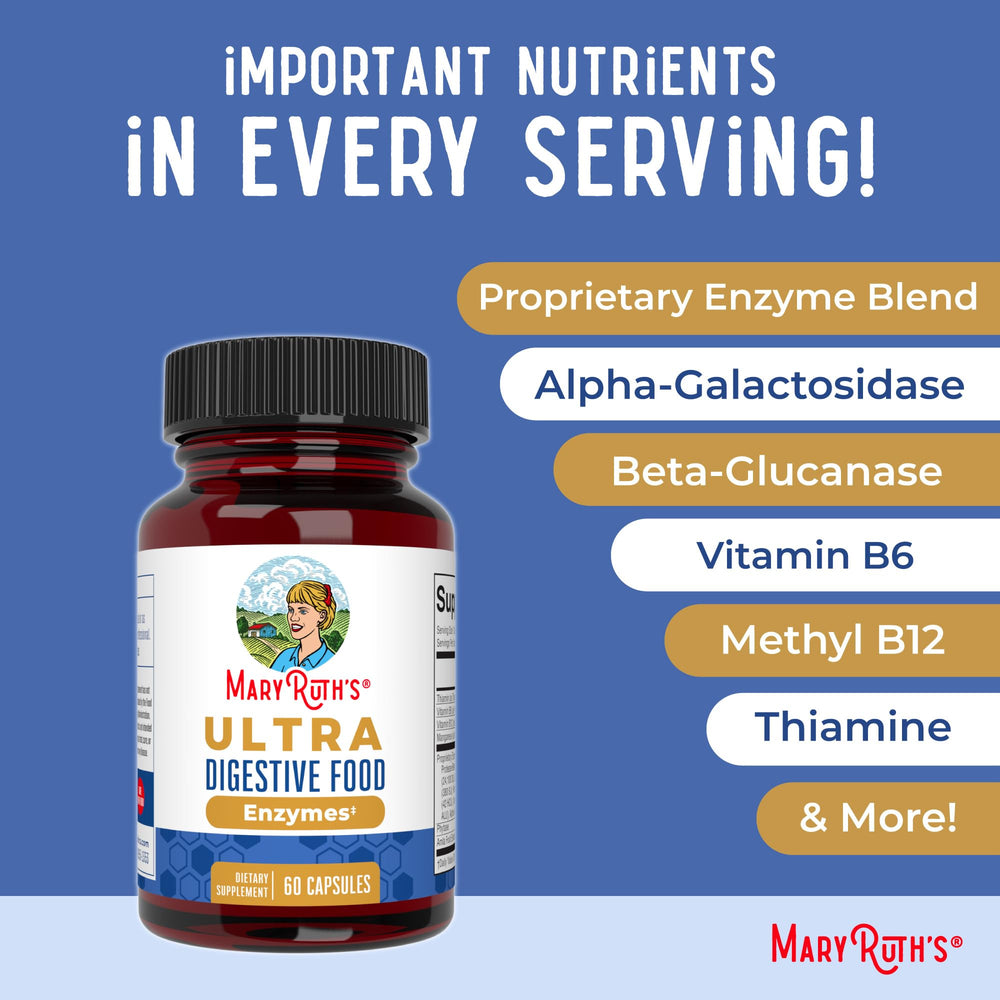 Assorted capsules spilling from the MaryRuth bottle