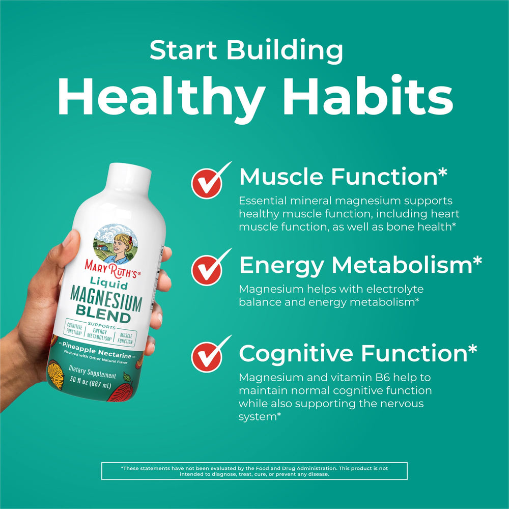 Non-GMO, vegan certified MaryRuth's Liquid Magnesium
