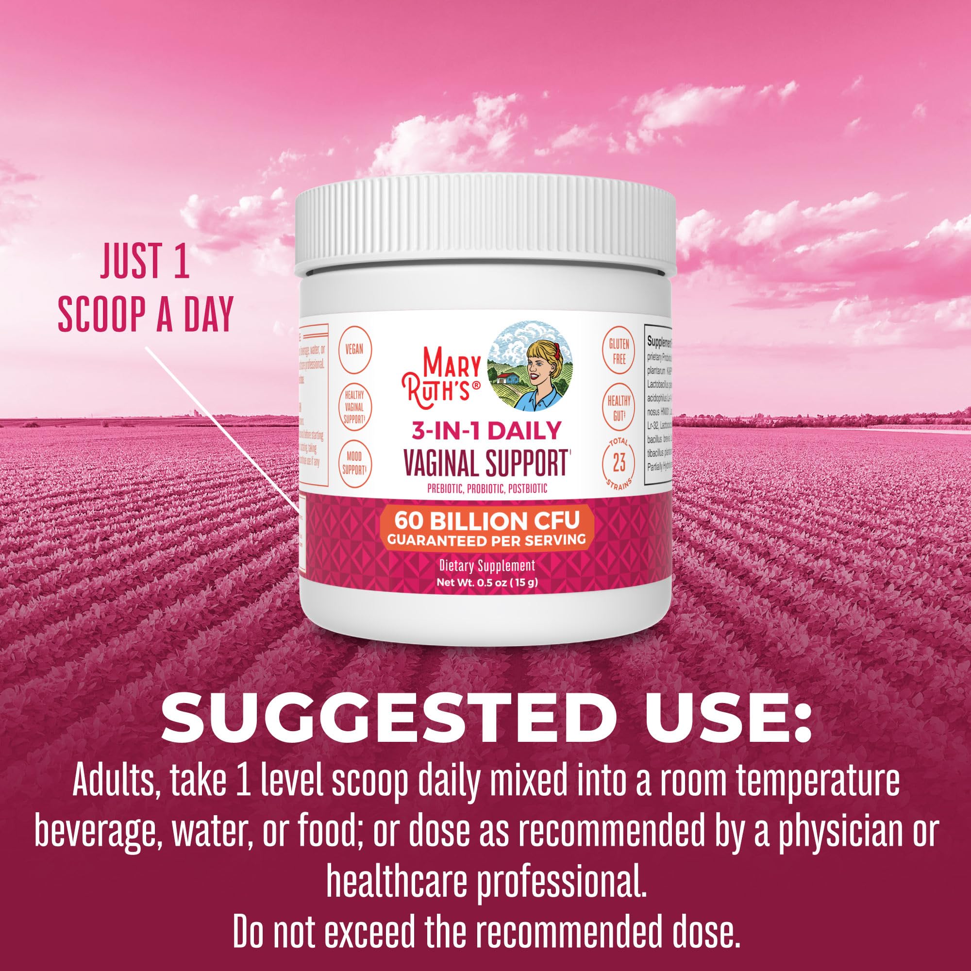 Probiotic powder supporting gut health
