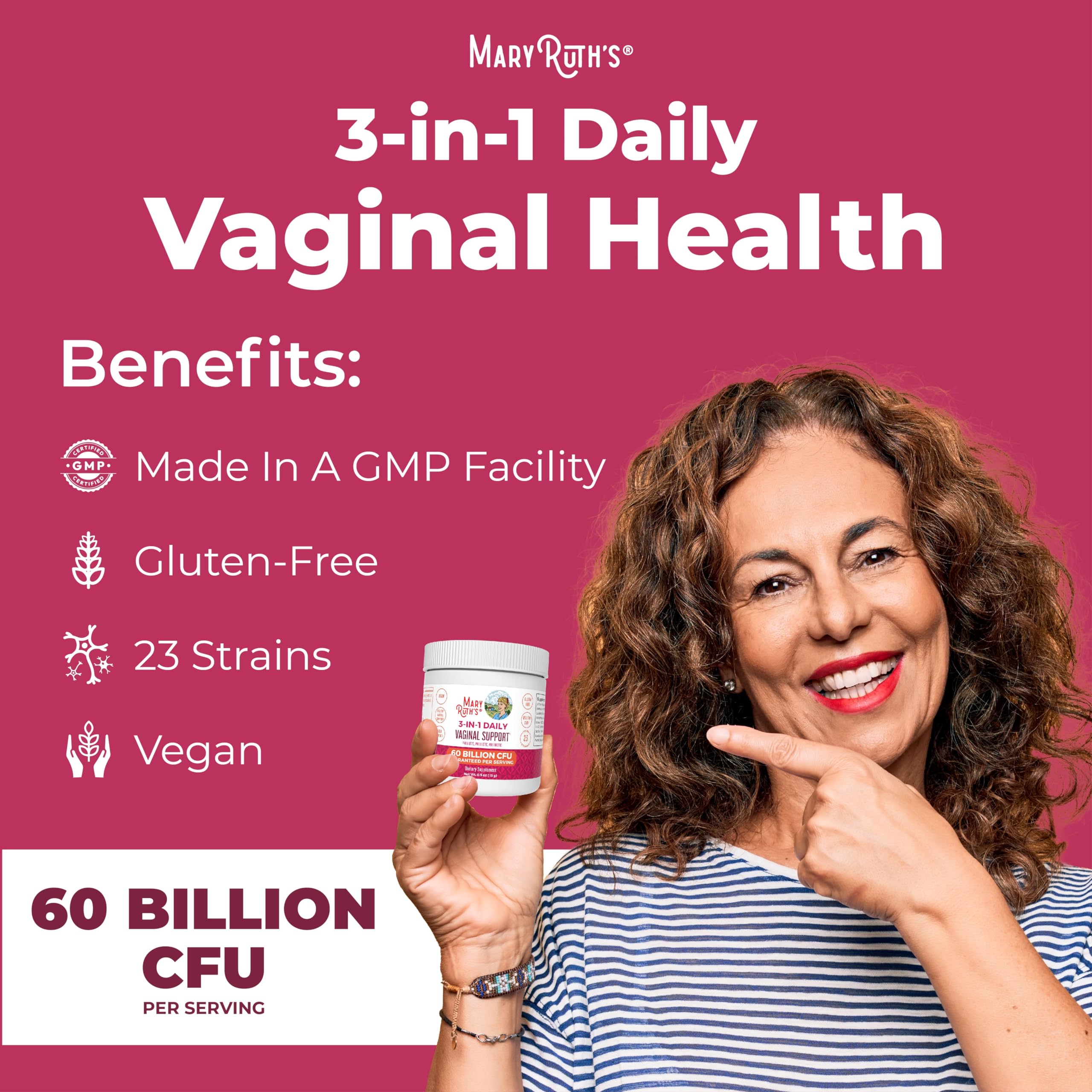 Vaginal health and microbiome support visuals