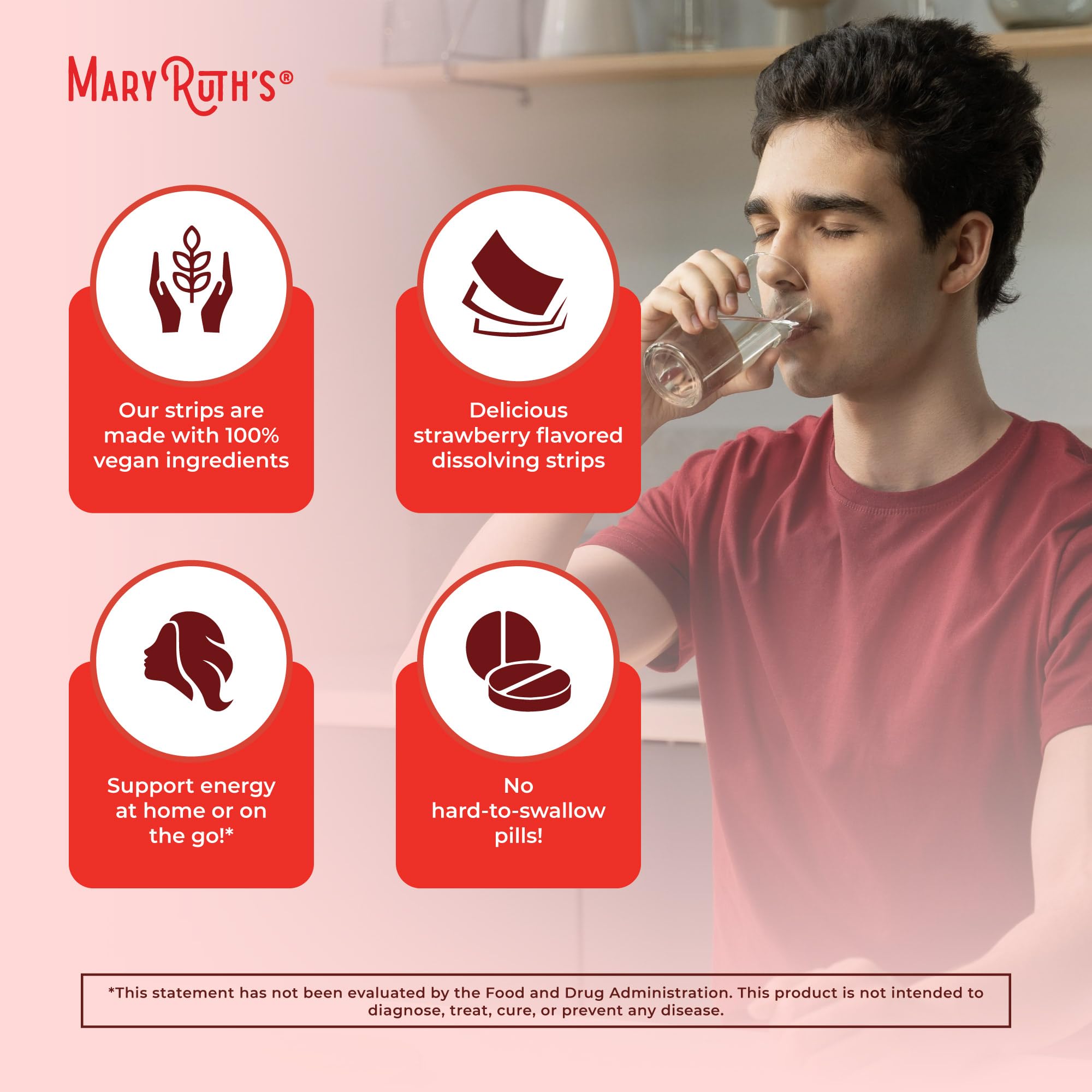 Directions for adults 18+ on the label