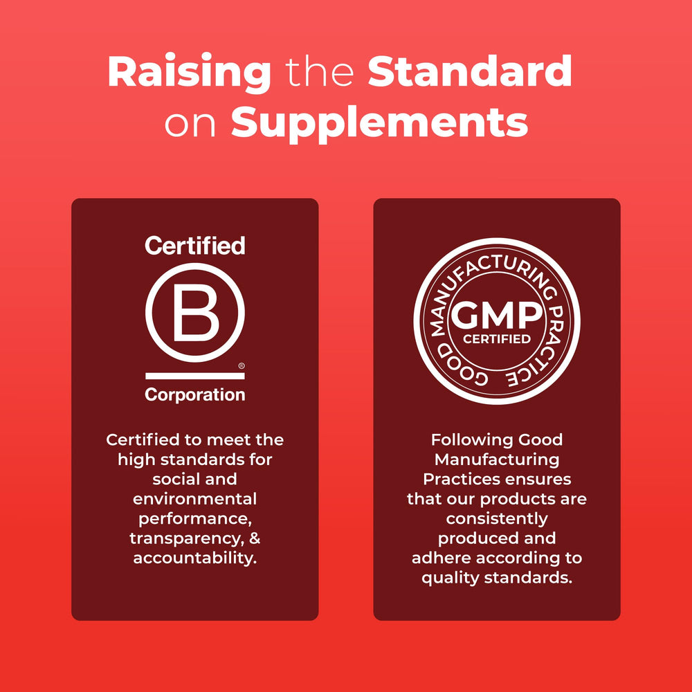 Nutritional panel highlighting B vitamin complex