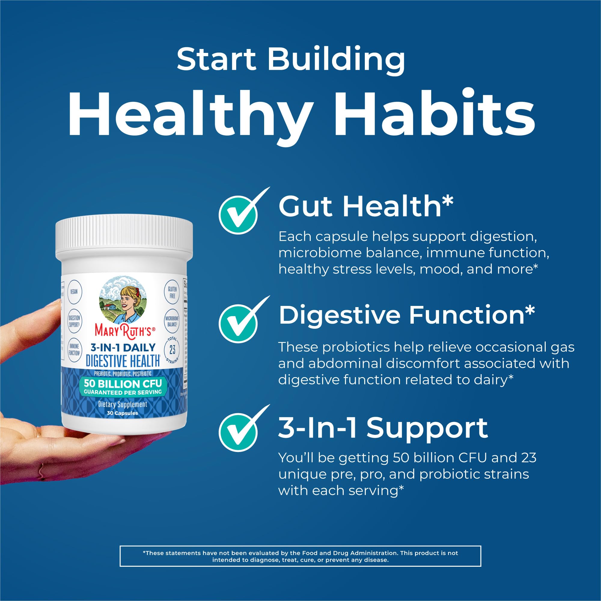 Immune support icon with gut health imagery