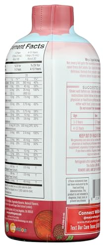 MaryRuth's Kids Liquid Multivitamin bottle back label