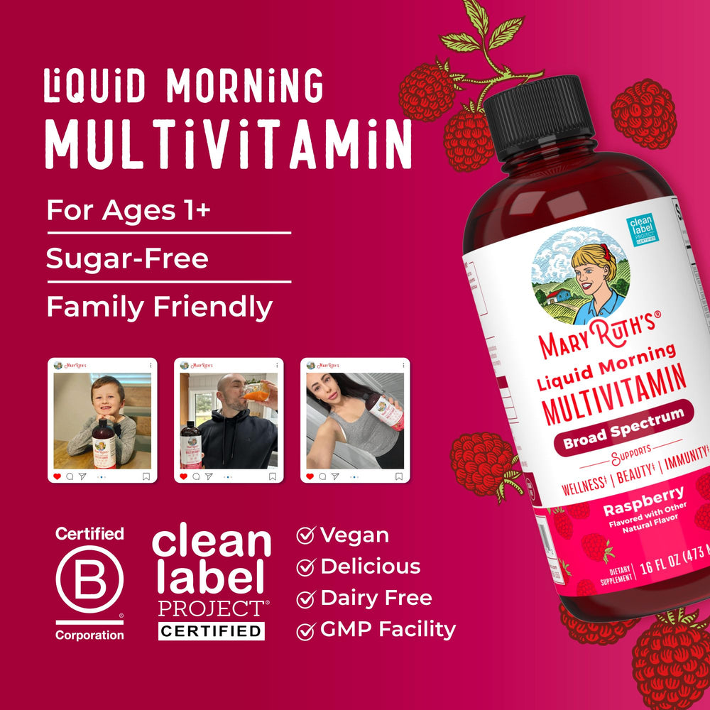Family-friendly use showing adults and a child taking vitamins
