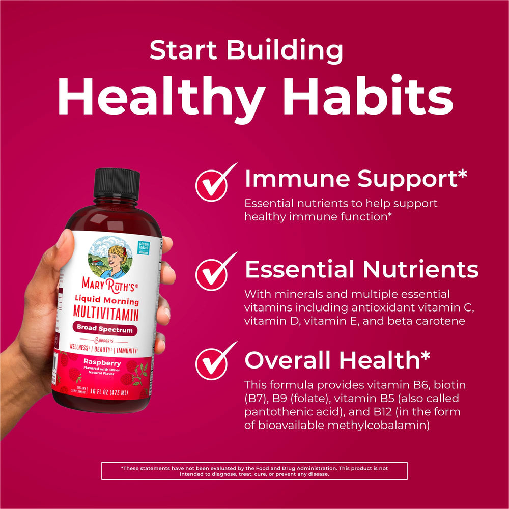 MaryRuth's Multivitamin label highlighting immune support features