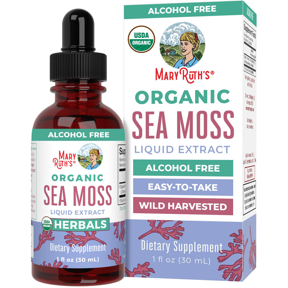 MaryRuth Organics Sea Moss Drops 1oz Unflavored bottle