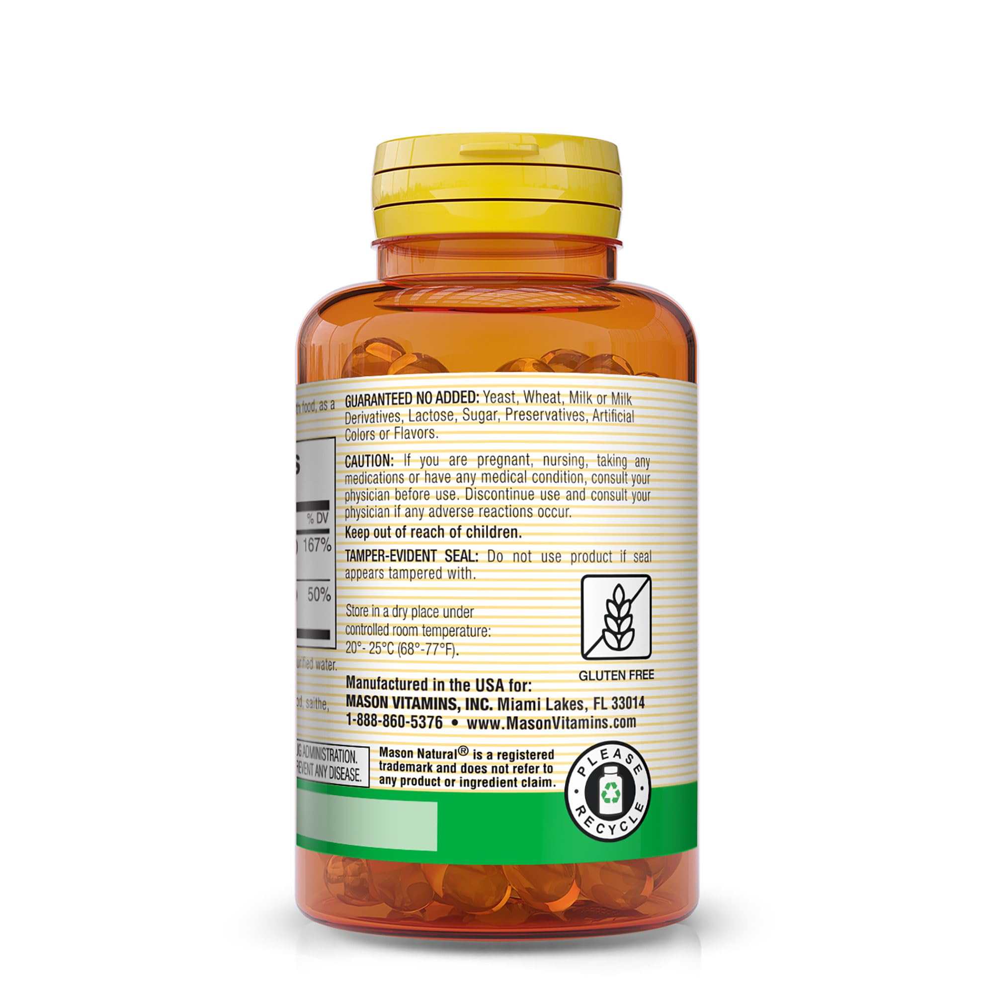 Packaging for Mason Natural A-5000 IU and D-400 IU softgels