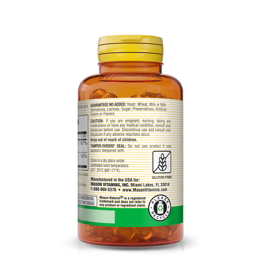 Packaging for Mason Natural A-5000 IU and D-400 IU softgels