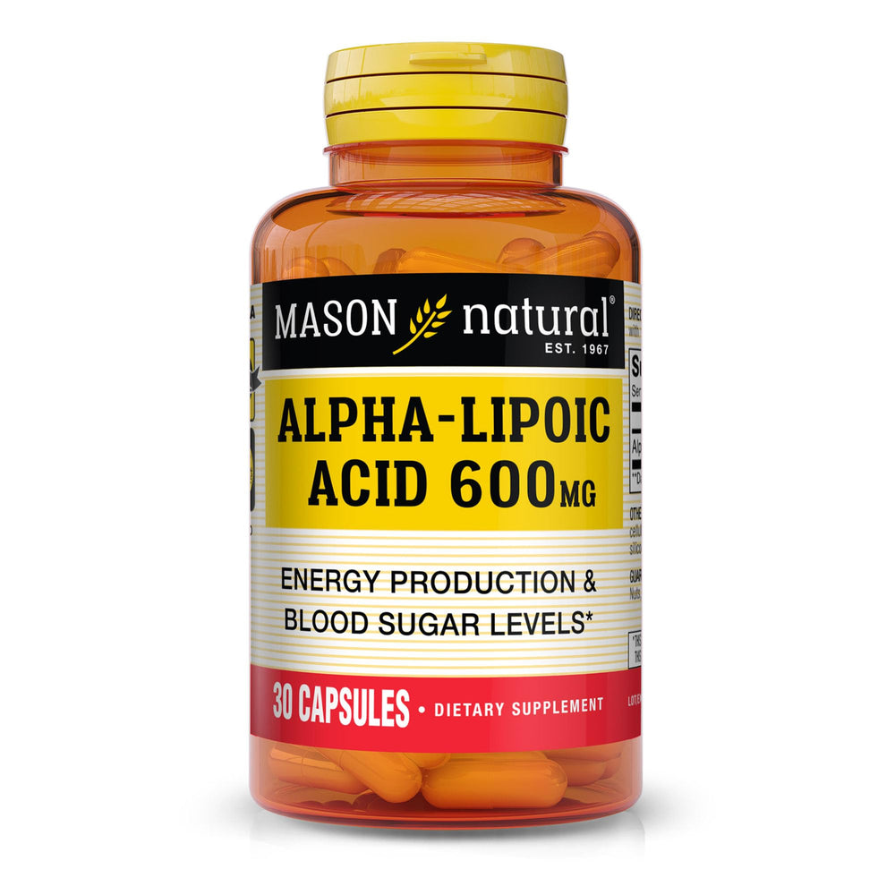 Mason Natural Alpha Lipoic Acid 600mg bottle packaging