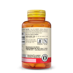 Mason Natural Alpha Lipoic Acid label close-up shows 200 mg potency and clean ingredients.