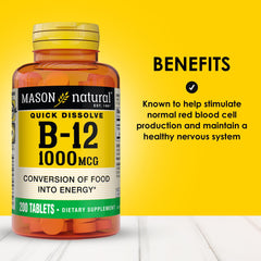 Packaging image of Mason Natural B12 1000 mcg tablets