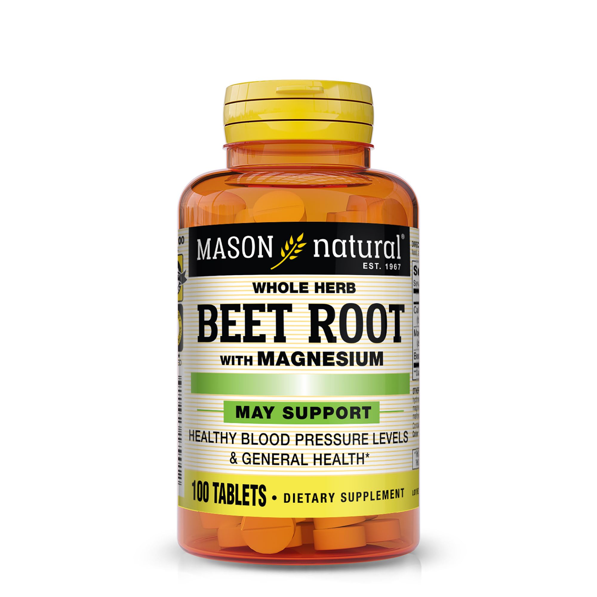 Mason Natural Beet Root with Magnesium and Calcium tablets