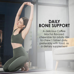 Nutrition label showing 600 mg calcium and 10 mcg vitamin D3 per serving