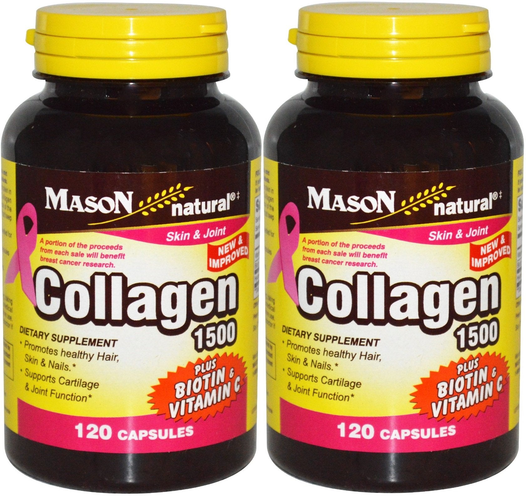 Mason Natural Collagen plus Vitamin C bottle front label