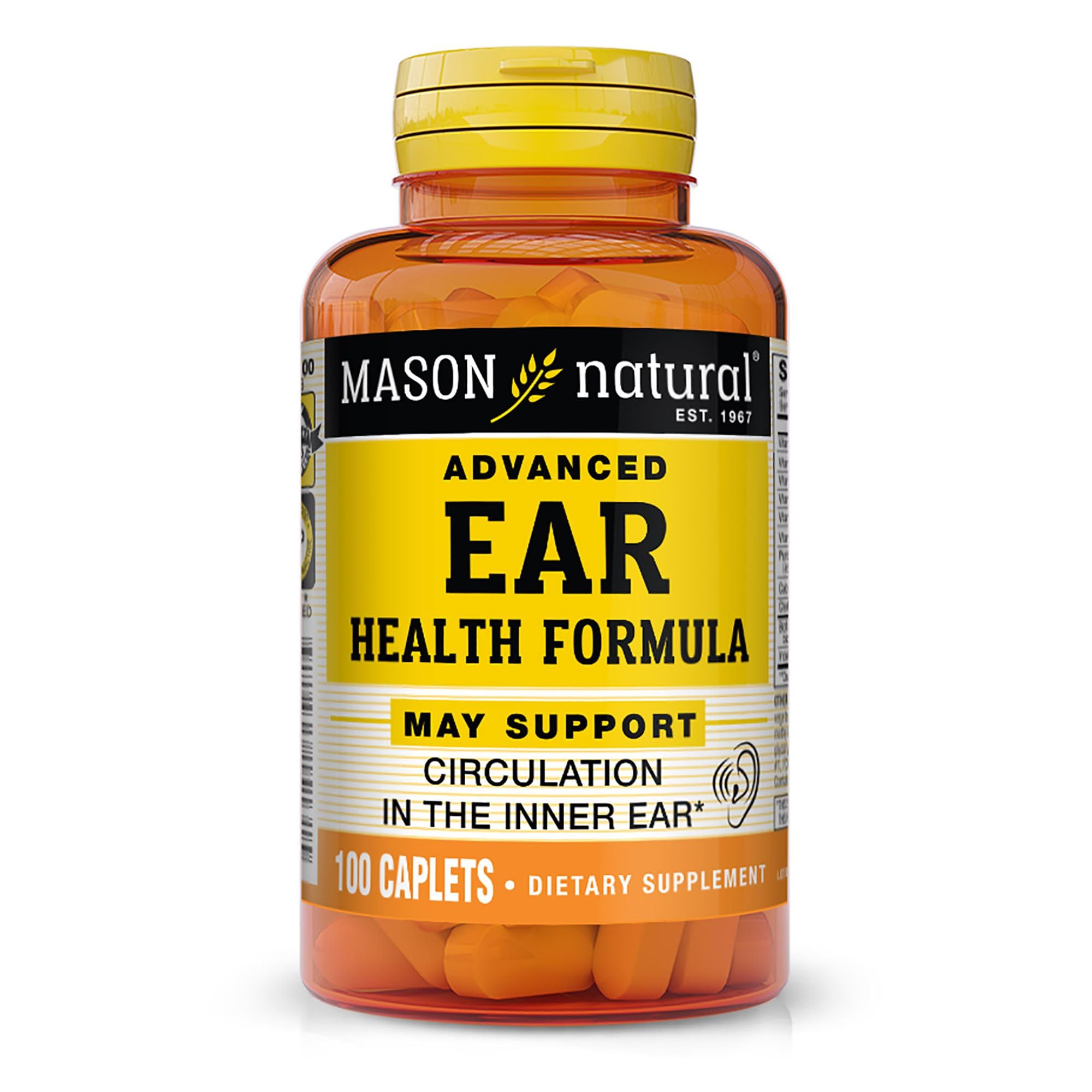 MASON NATURAL front bottle showing clear label and clean formulation benefit