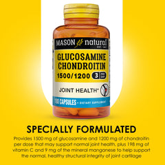 Serving size showing 3 capsules per day for Mason Natural supplement