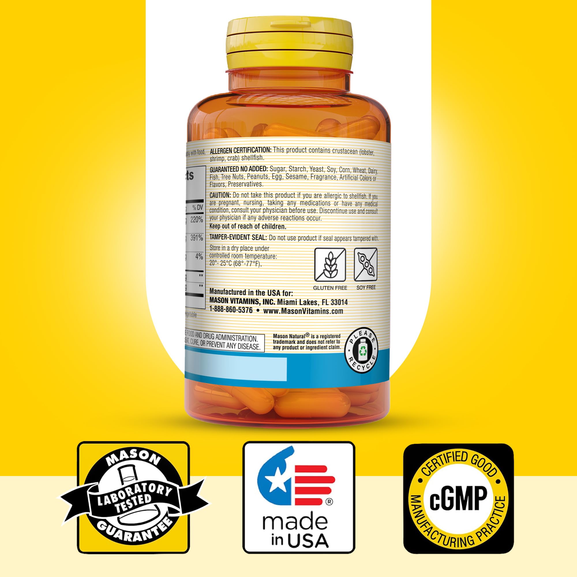 Healthy joints support with glucosamine chondroitin 1500/1200 - 180 capsules