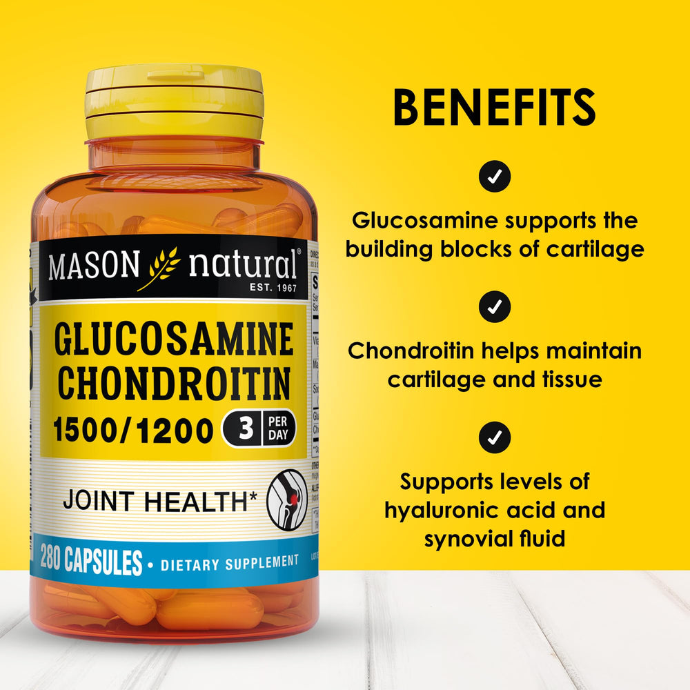 Daily serving of Mason Natural joint health capsules (3 capsules)
