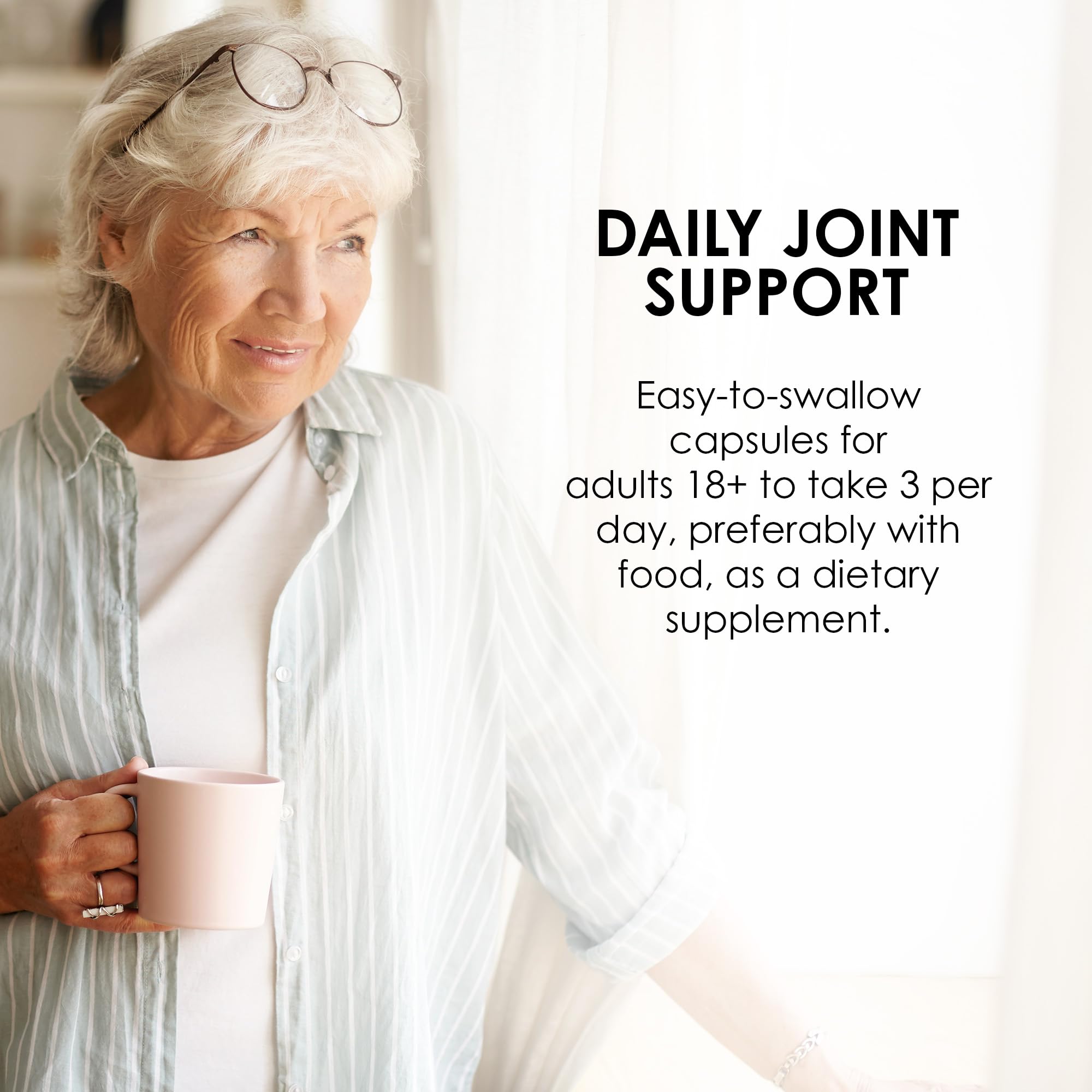 Close-up of glucosamine and chondroitin per dose