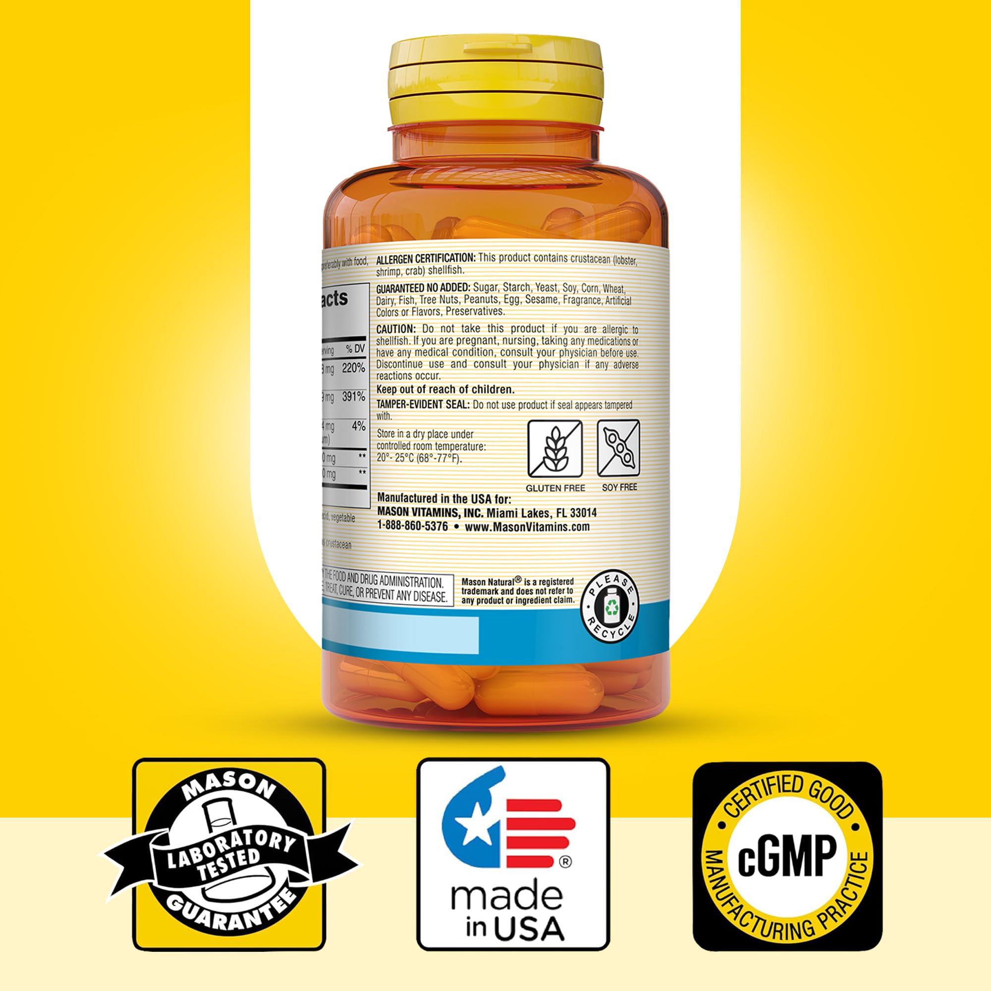 Box and bottle of Mason Natural joint health supplement