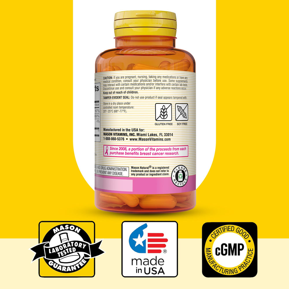 Mason Natural logo and 50-year heritage