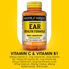 MASON NATURAL ingredient list detail emphasizing vitamin C and bioflavonoids advantage