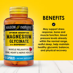 Optimum absorption magnesium glycinate with Bioperine, 240 mg