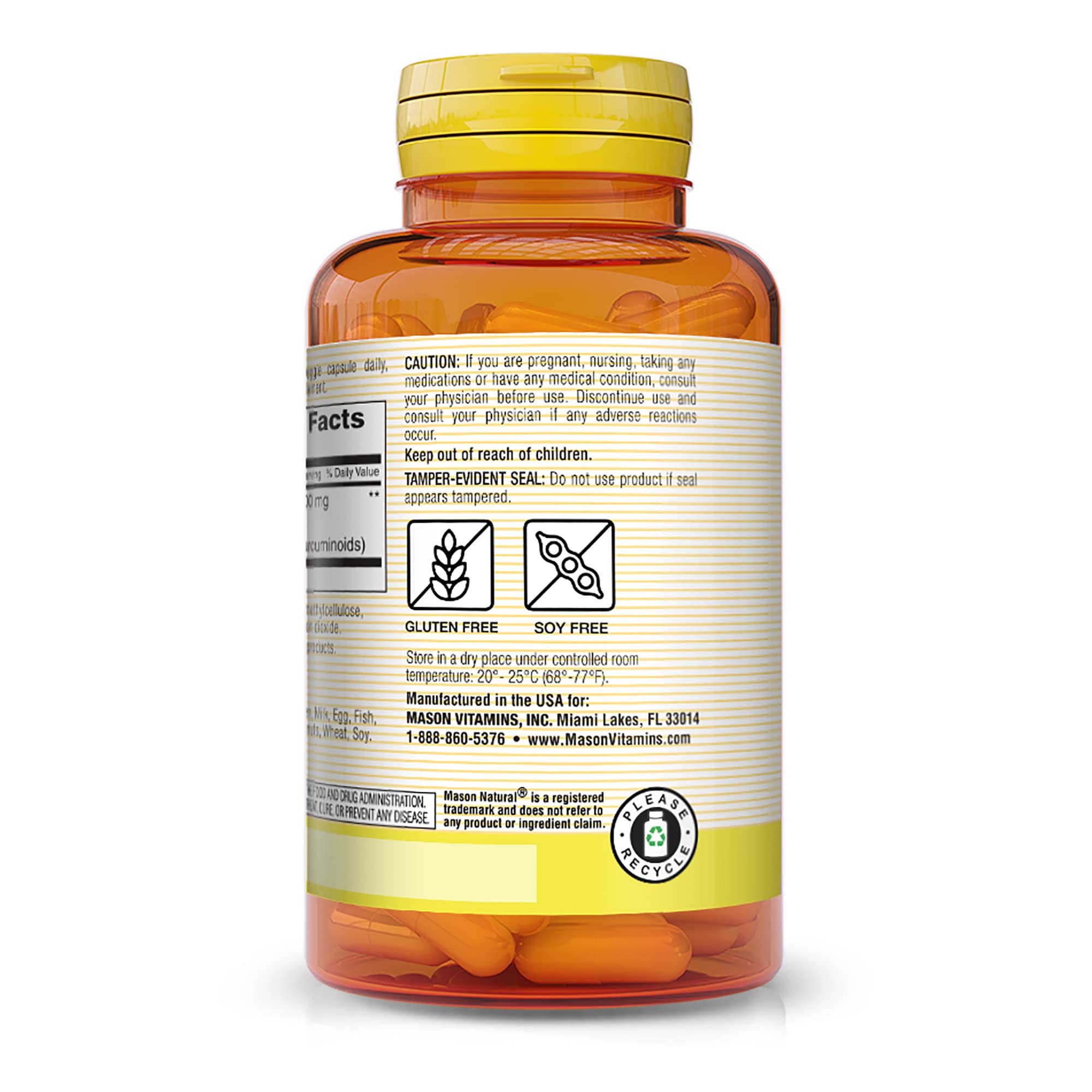 Plant-based turmeric capsules