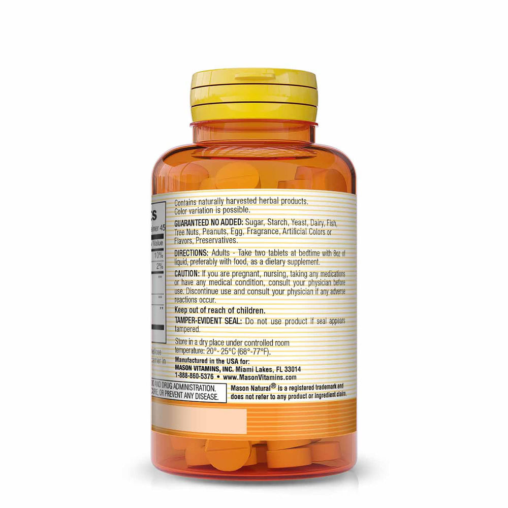 Close-up view of capsules in a Mason Natural Water Pills bottle