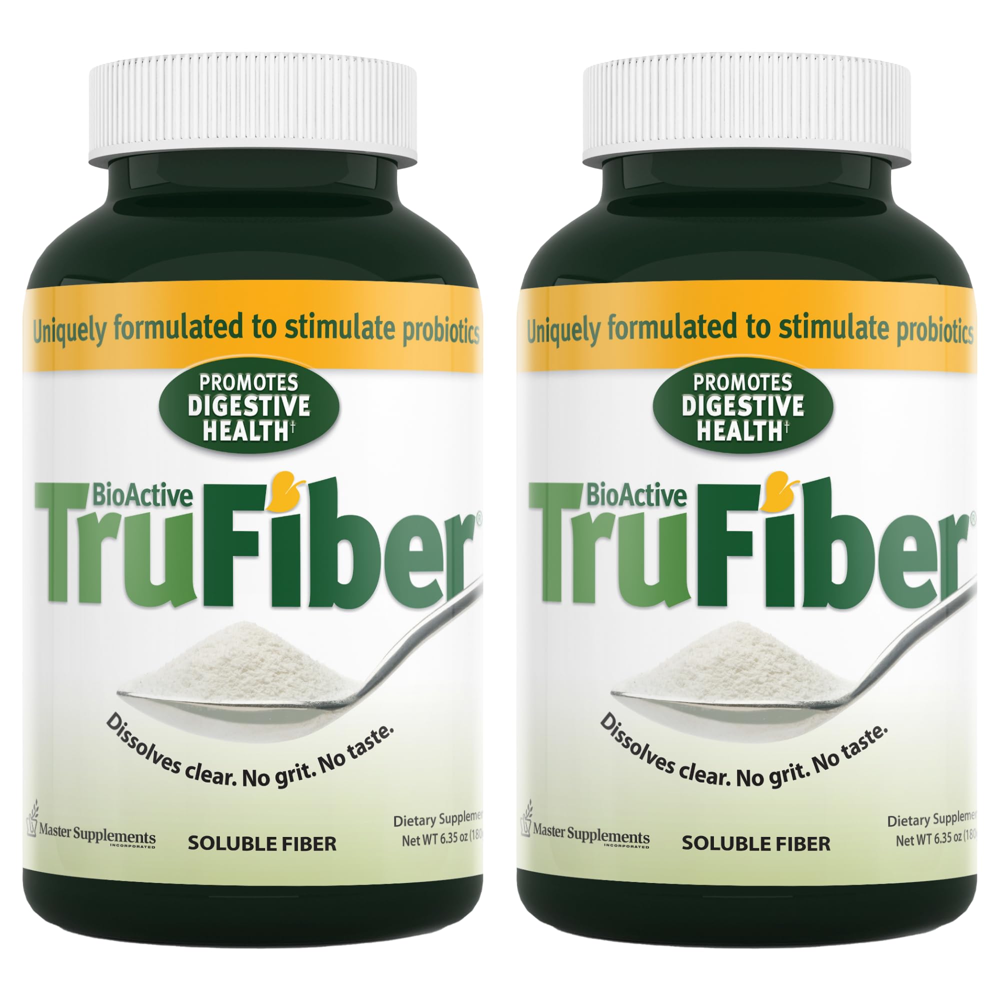 Front view of TruFiber 6.35 oz bottle in a two-pack