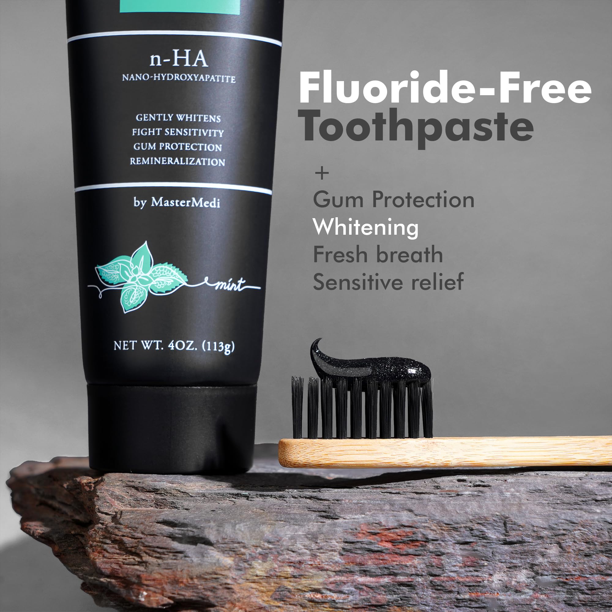 MasterMedi Nano Hydroxyapatite toothpaste packaging front