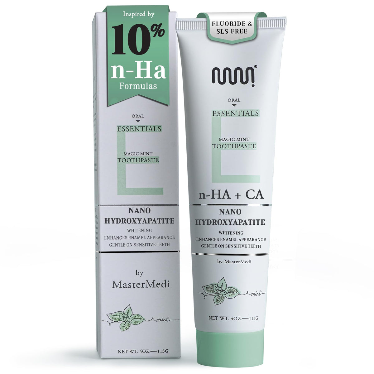 MasterMedi Nano Hydroxyapatite Toothpaste packaging and tube