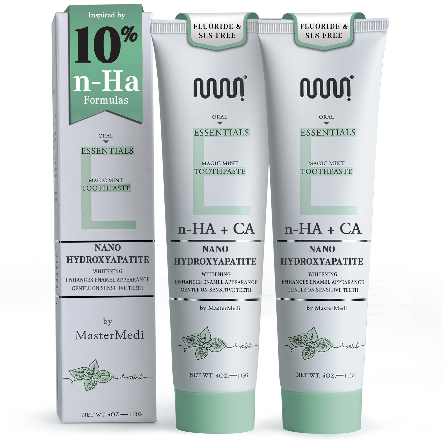 MasterMedi Nano Hydroxyapatite Toothpaste tube and packaging