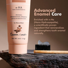 Back packaging details of MasterMedi Nano Hydroxyapatite Toothpaste 3-pack