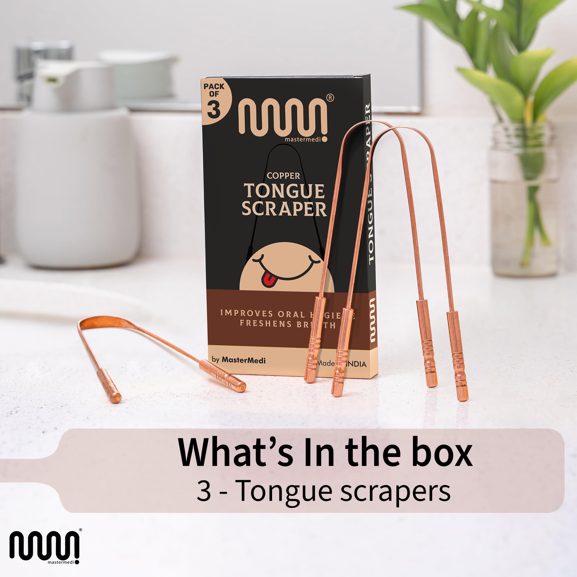 Travel-friendly tongue cleaner in compact size