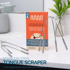 Family pack MasterMedi tongue cleaners in stainless steel