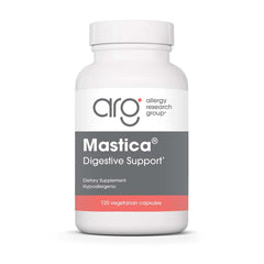 Bottle of Allergy Research Group Mastica Mastic Gum Capsules with label