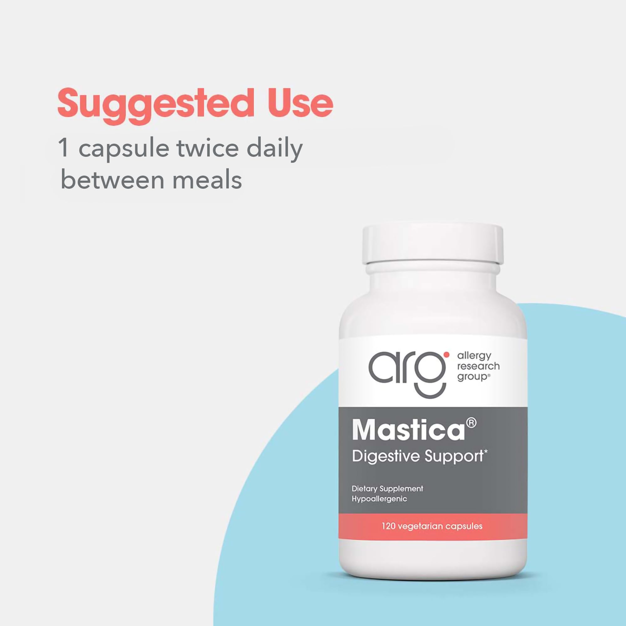 Nutrition facts label on Mastic Gum Capsules