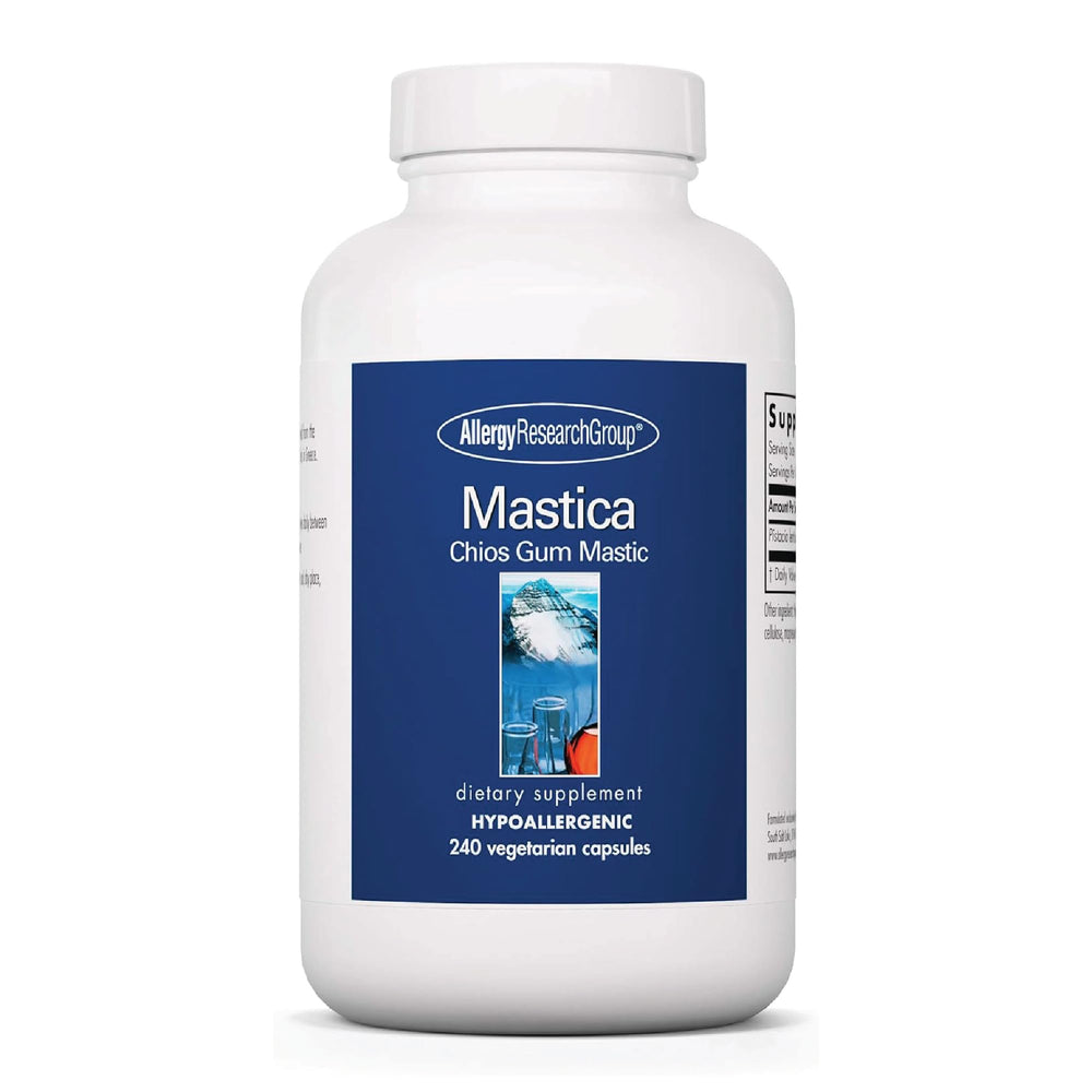 Bottle of Allergy Research Group Mastica Mastic Gum Capsules