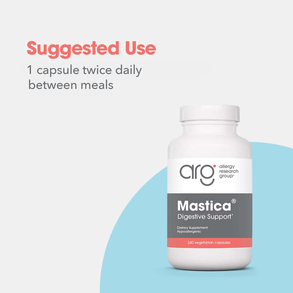 Serving tray with Mastica Gum Capsules