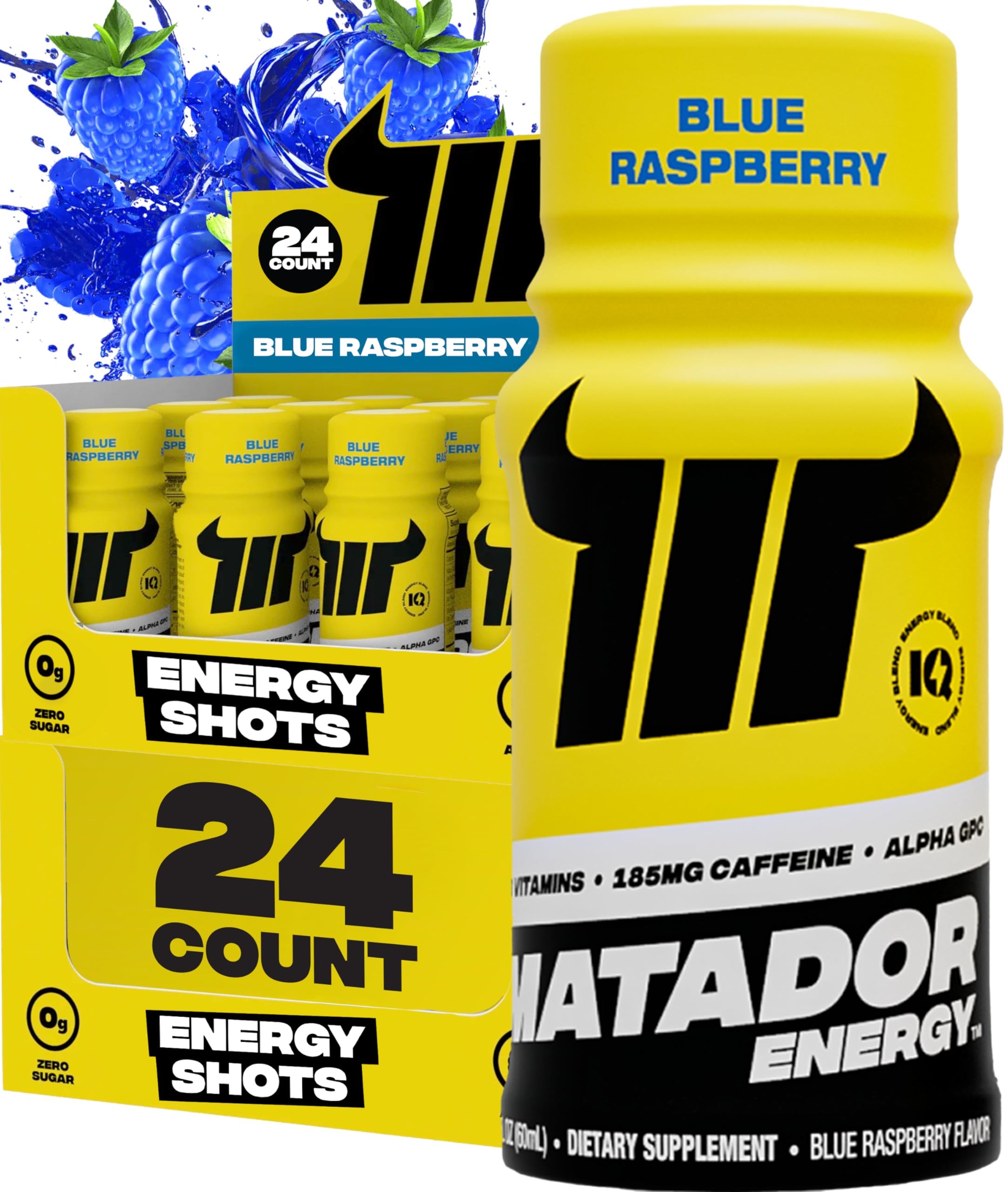 MATADOR energy shot bottle offers compact, sugar-free caffeine for steady energy.