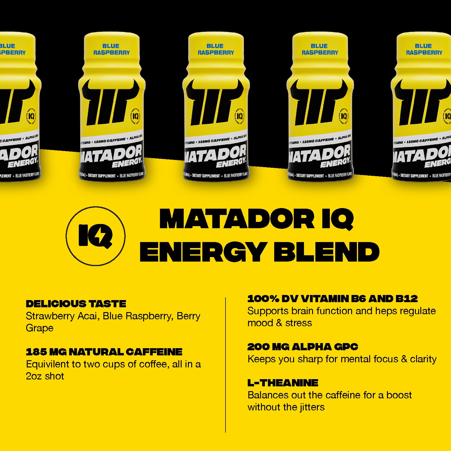 MATADOR label highlights no artificial flavors or colors.