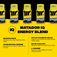MATADOR label highlights no artificial flavors or colors.