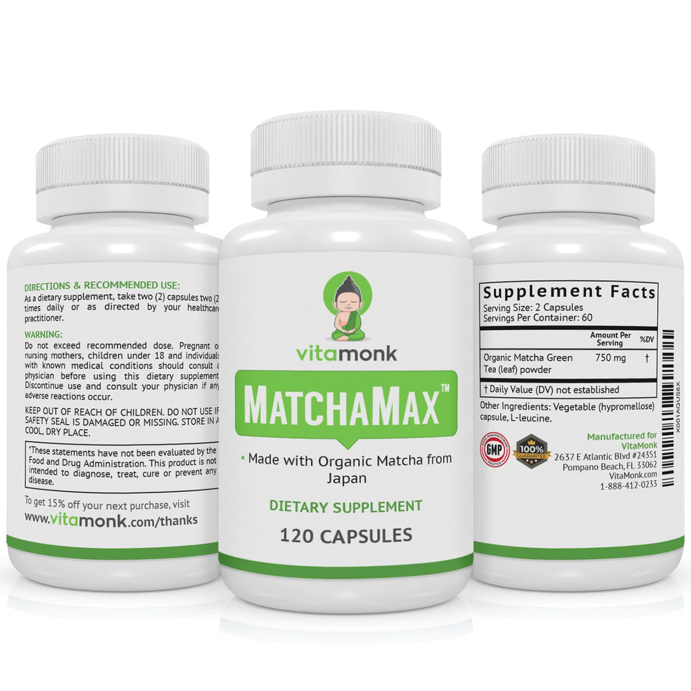 Close-up of antioxidant-rich Japanese matcha capsules