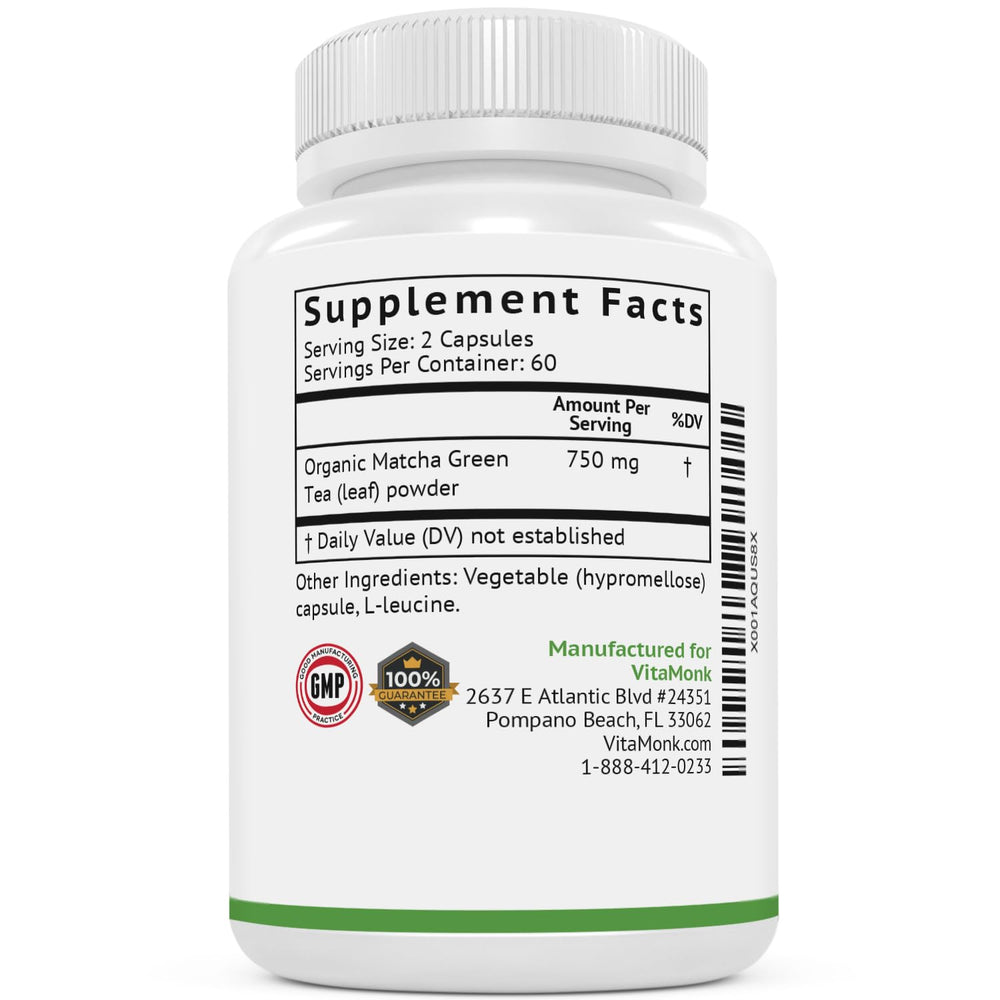 MATCHAMAX bottle and label on a white background