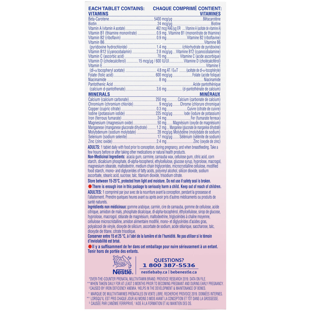 Materna Nestlé Prenatal bottle beside a healthy breakfast to support daily nutrition