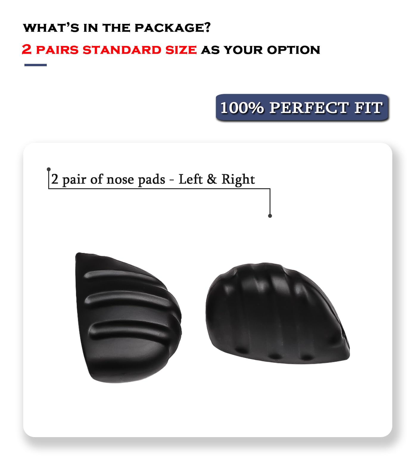 Easy slip-on installation for Maui Jim Kanaha MJ409 nose pads (no tools required)