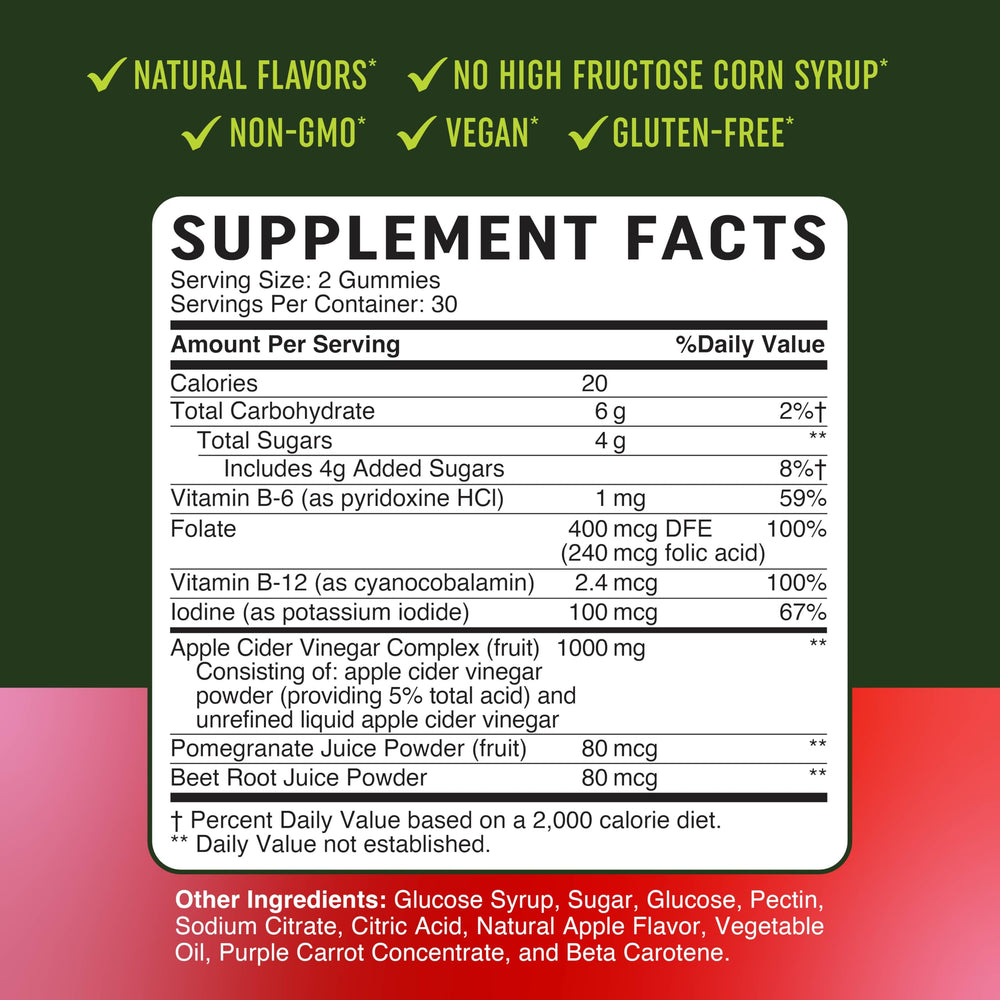 MAV Nutrition Metabolism Gummies packaging features beets and pomegranate juice for natural color